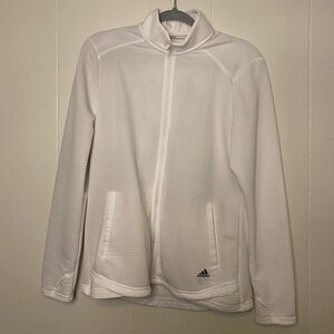 White Adidas Golf Quarter Zip